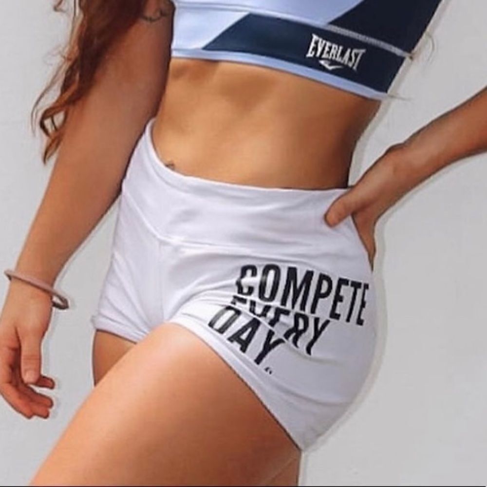 euc Compete Every Day athletic shorts white sz xs